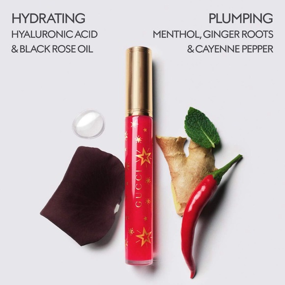 NEW Gucci Gloss à Lèvres Hydrating Plumping, Smoothing, & Moisturizing Lip Gloss - Picture 4 of 6